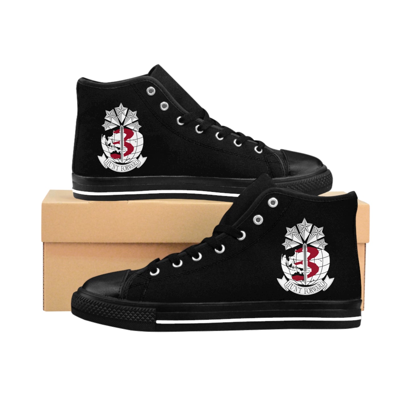 Black 3MDTF INDOPACOM Hunt Forward High Tops
