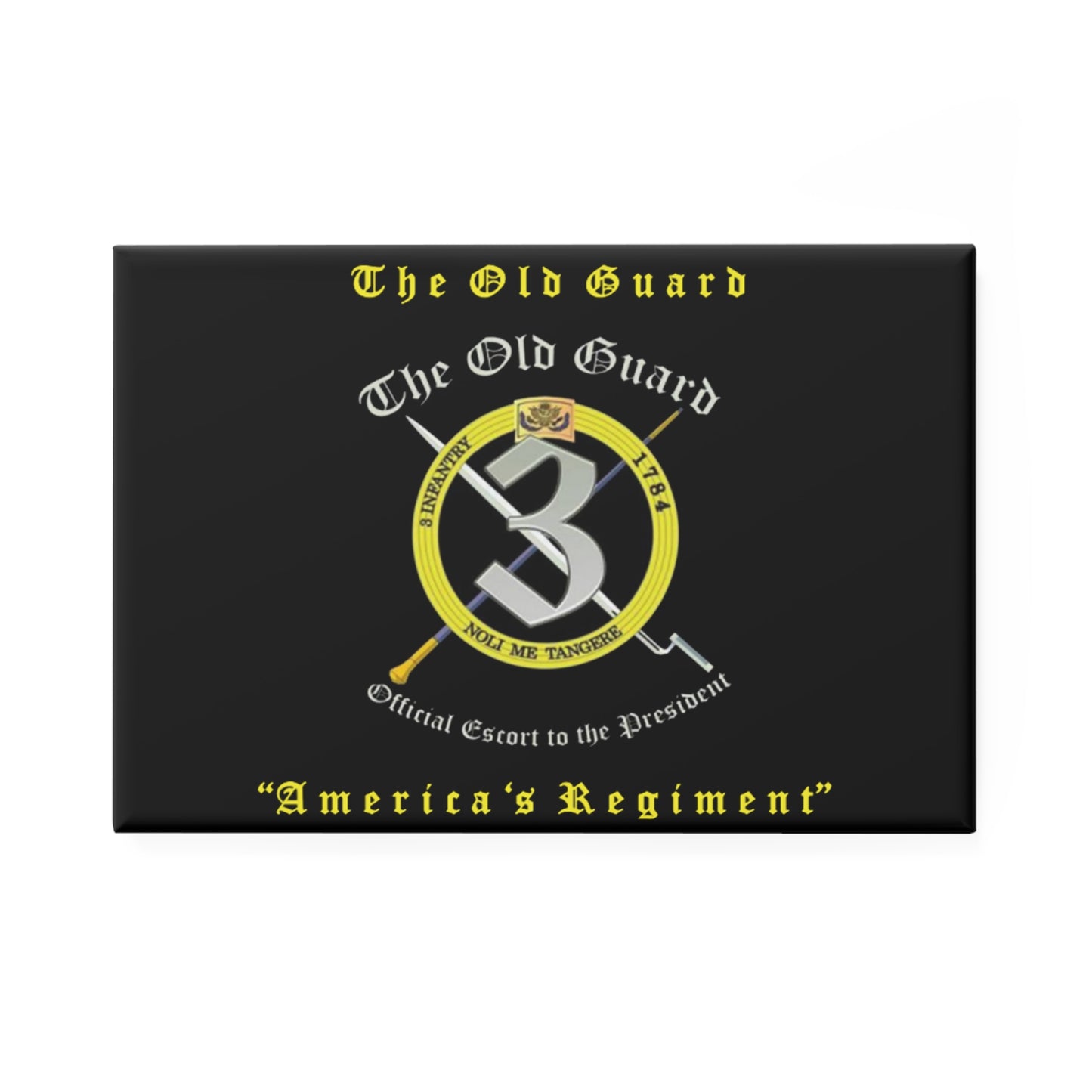 The Old Guard "America's Regiment" Button Magnet, Rectangle (10 pcs)