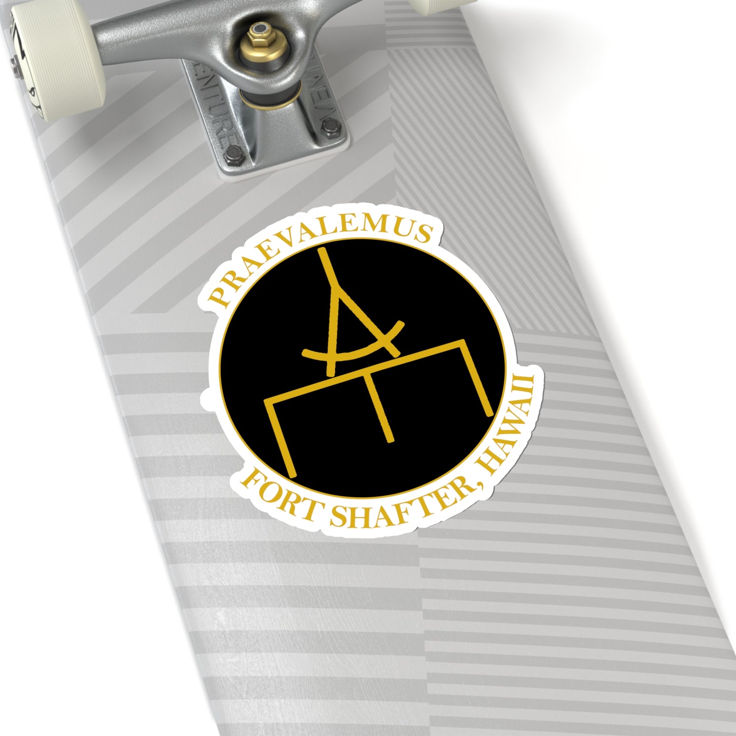 USARPAC, 5th Engineer Detachment, Geospatial Planning Cell Black "Praevalemus" Sticker