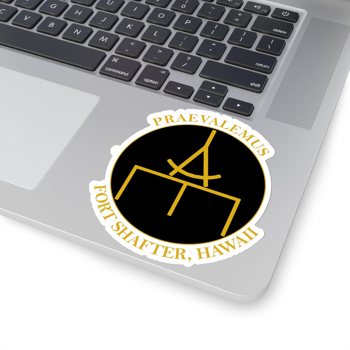 USARPAC, 5th Engineer Detachment, Geospatial Planning Cell Black "Praevalemus" Sticker
