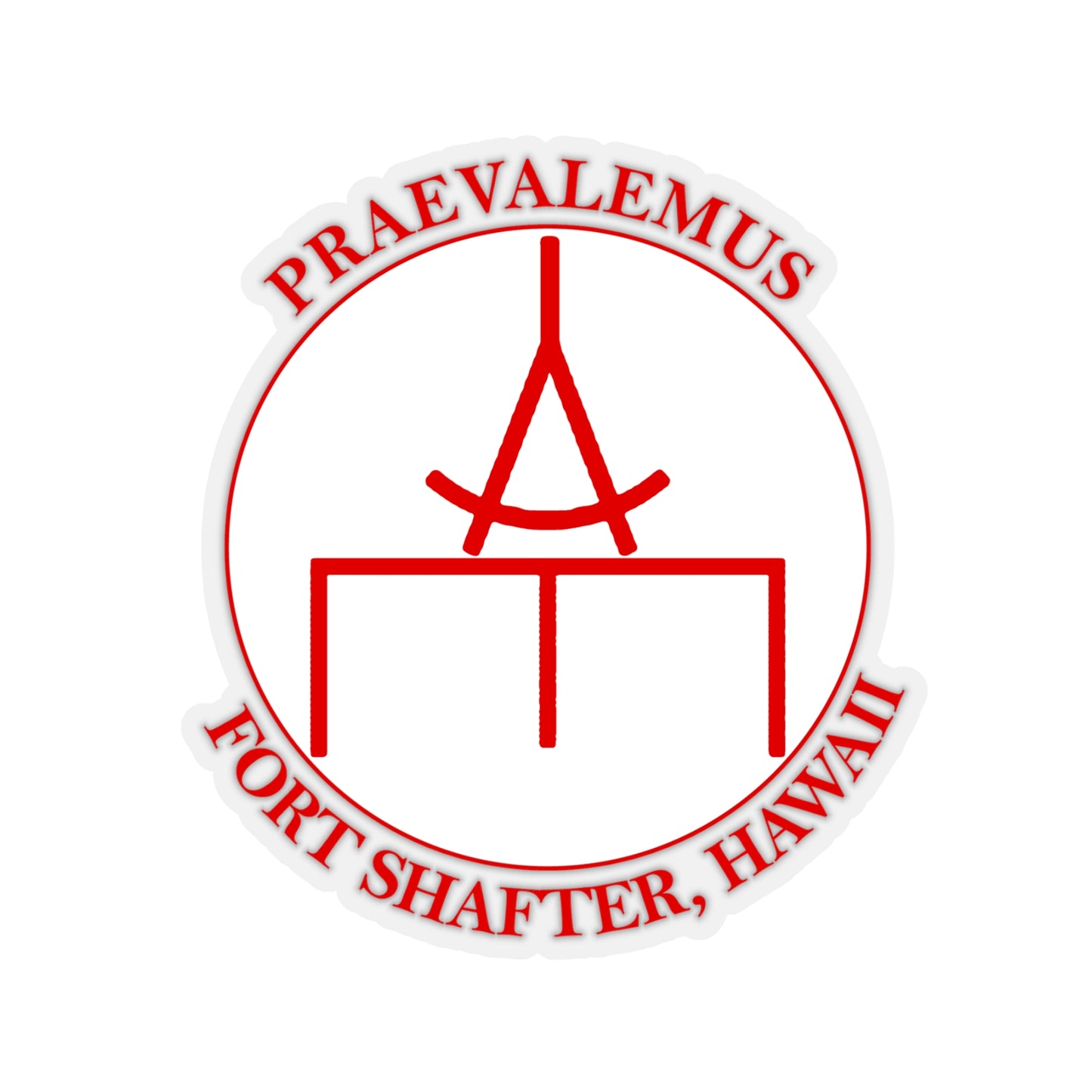 USARPAC, 5th Engineer Detachment, Geospatial Planning Cell Red "Praevalemus" Sticker
