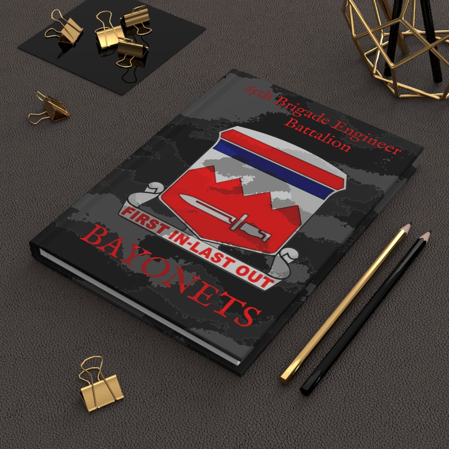 25ID 65th BEB Concealed Camo Hardcover Leader Book