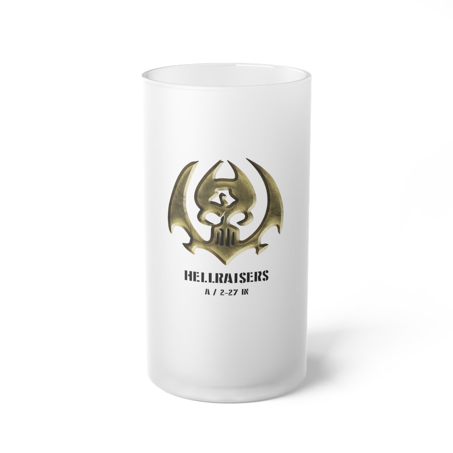 Hellraiser Frosted Glass Mug 16oz