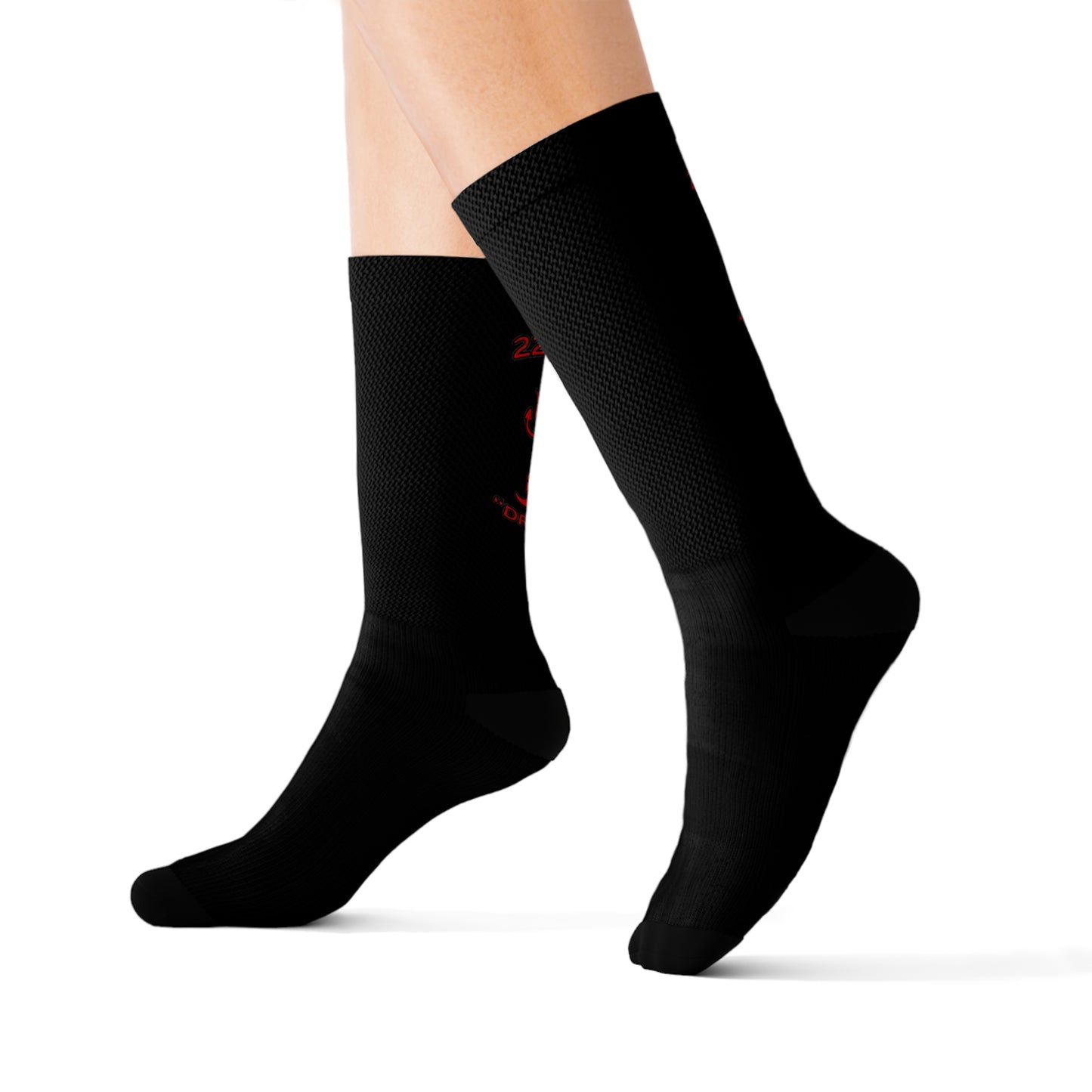 225th BSB "Dragons" Black 3/4 PT Socks
