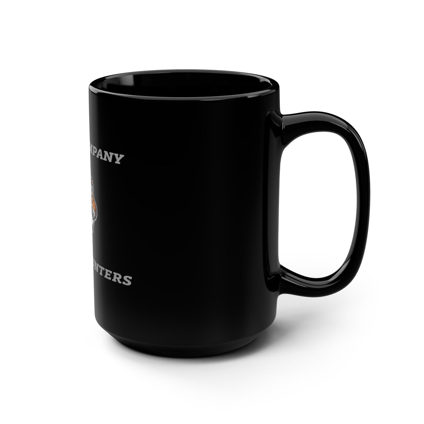 25ID Tiger Company Black Ceramic Mug 15oz