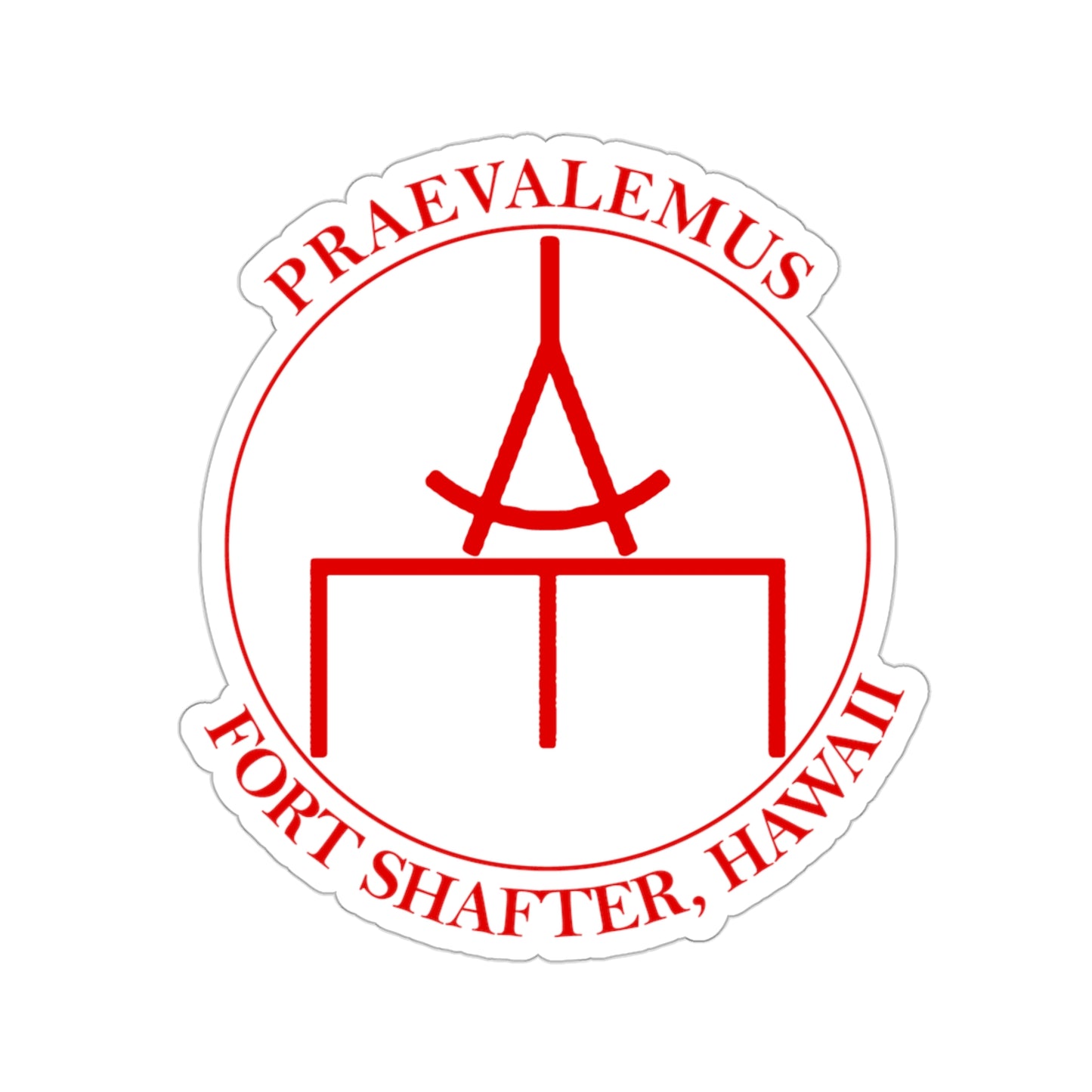 USARPAC, 5th Engineer Detachment, Geospatial Planning Cell Red "Praevalemus" Sticker