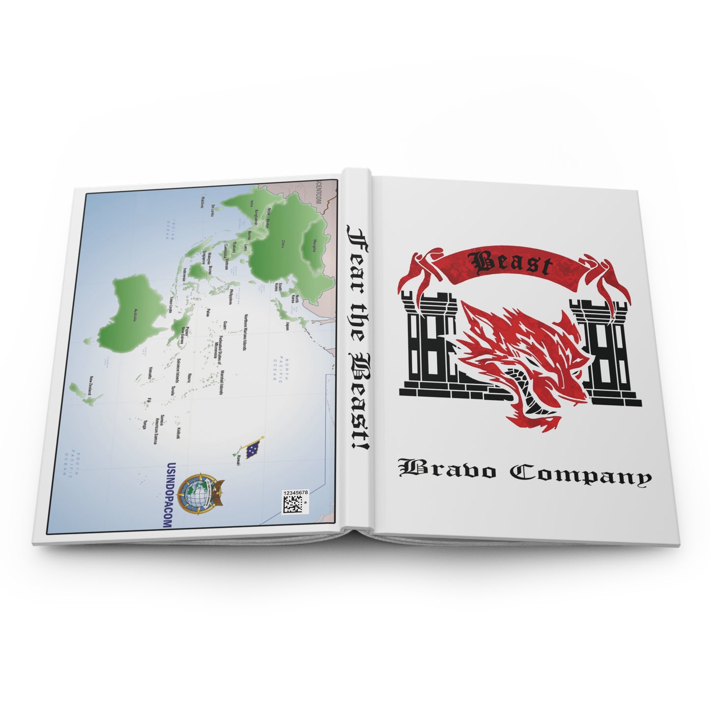 25ID Beast Company Red Camo AOR Hardcover Leader Book