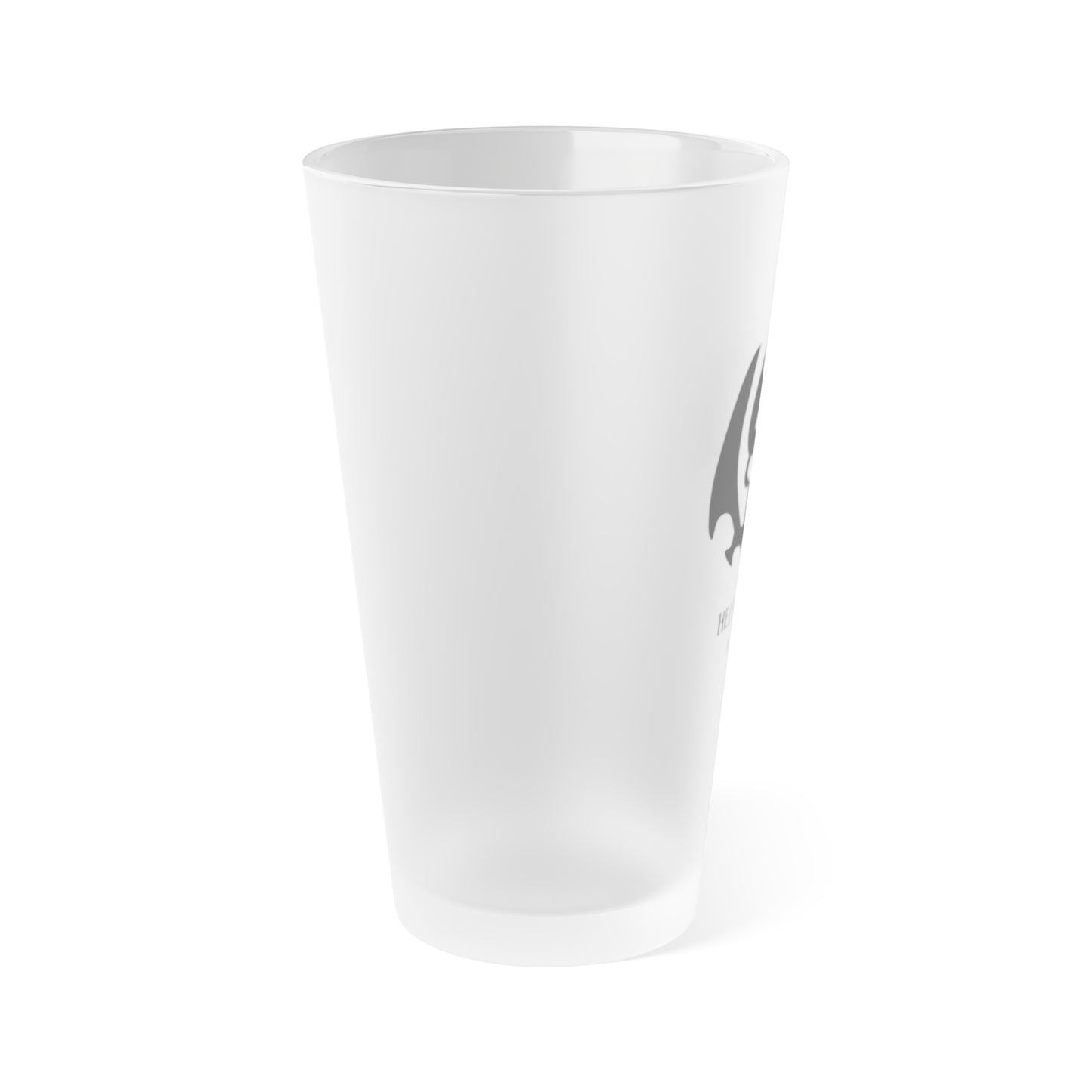 Hellraiser A / 2-27 IN Blackout Frosted Pint Glass 16oz