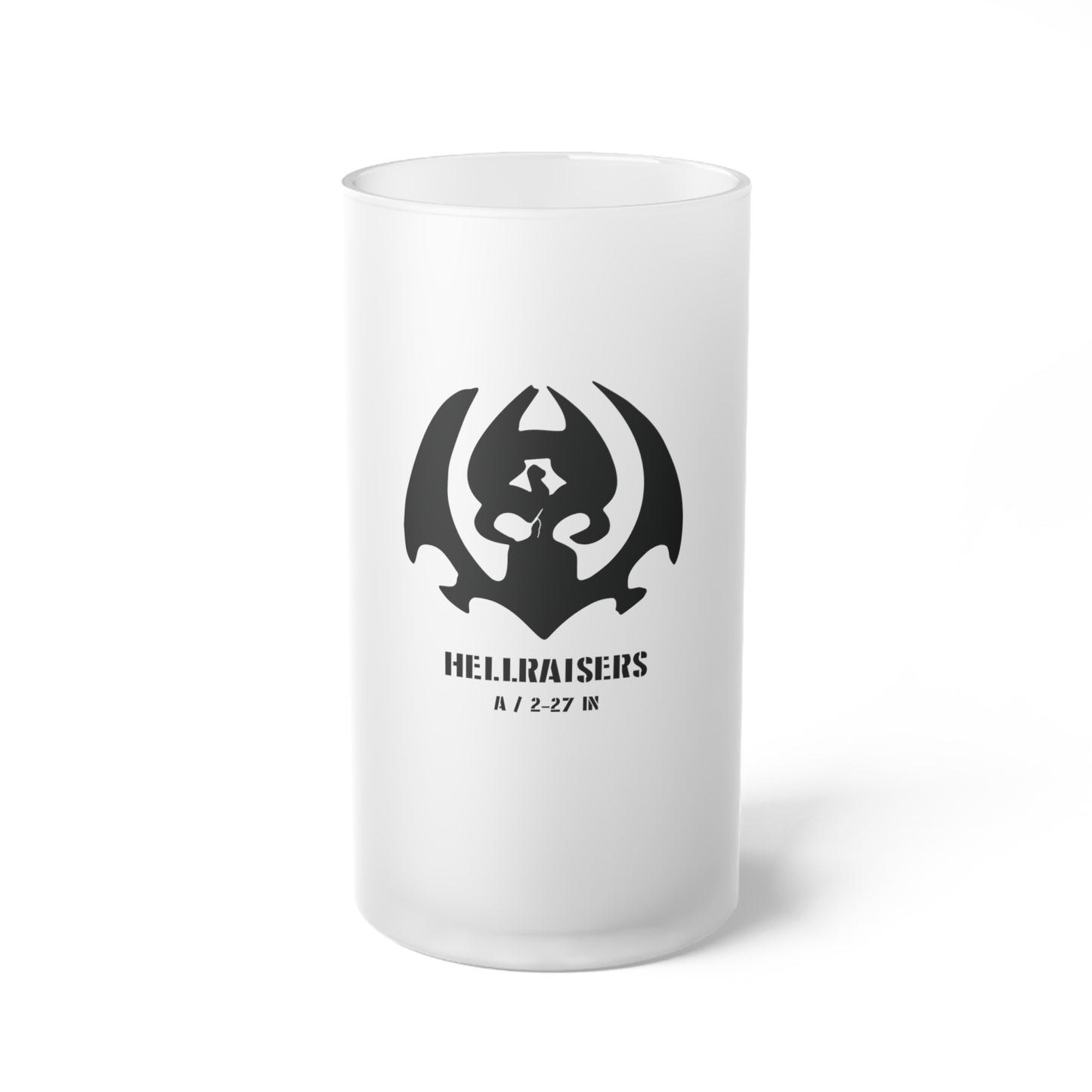 Hellraiser Blackout Frosted Glass Mug 16oz