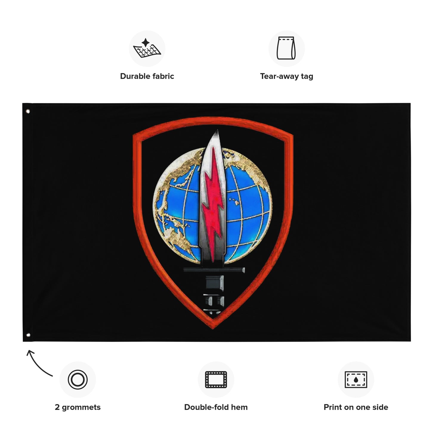 USINDOPACOM Army Element Original DUI Flag 56″ × 34″