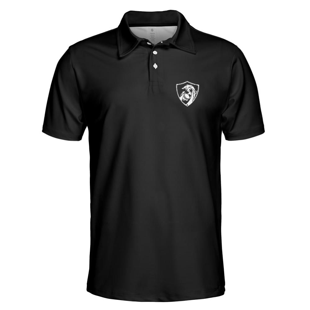 Black Marine Defensive Cyber Performance Collared Shirt