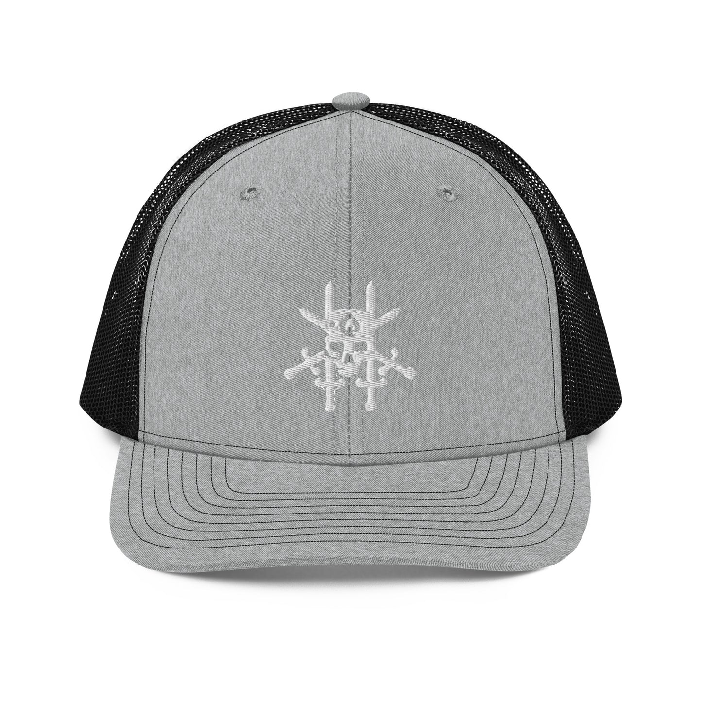 JCU Best Troop White Skull Trucker Hat