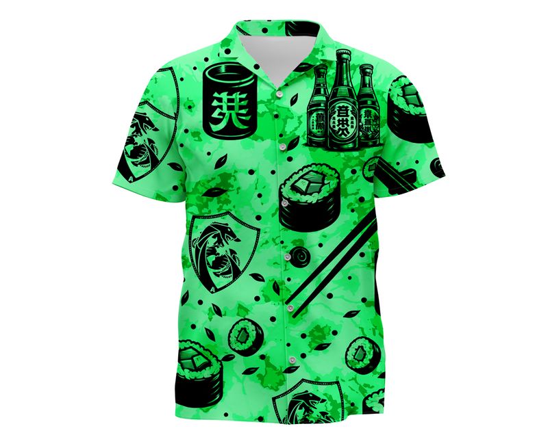 Defensive Cyber Ops Wasabi Sushi and Sake Hawaiian Shirt
