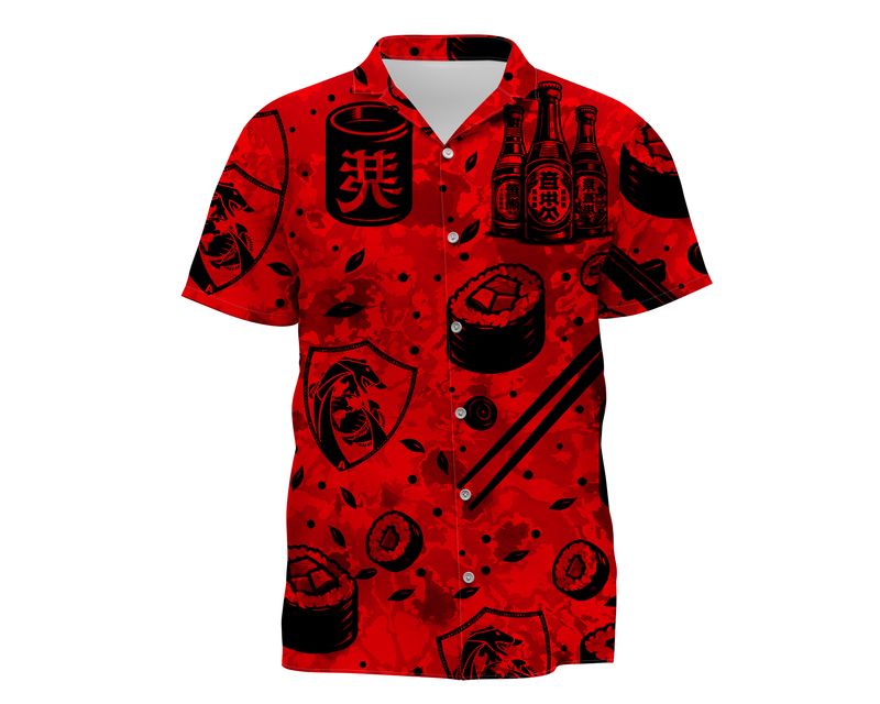Defensive Cyber Ops Tuna Sushi and Sake Hawaiian Shirt
