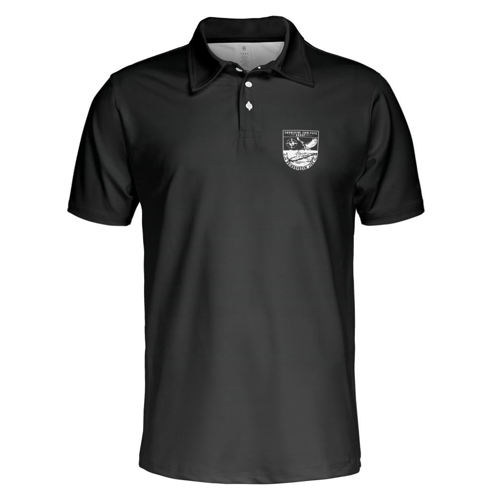 Black Gradient SAG Perfomance Collared Shirt