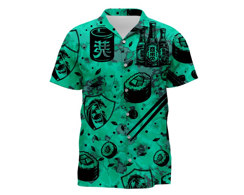 Defensive Cyber Ops Vegetarian Sushi and Sake Hawaiian Shirt