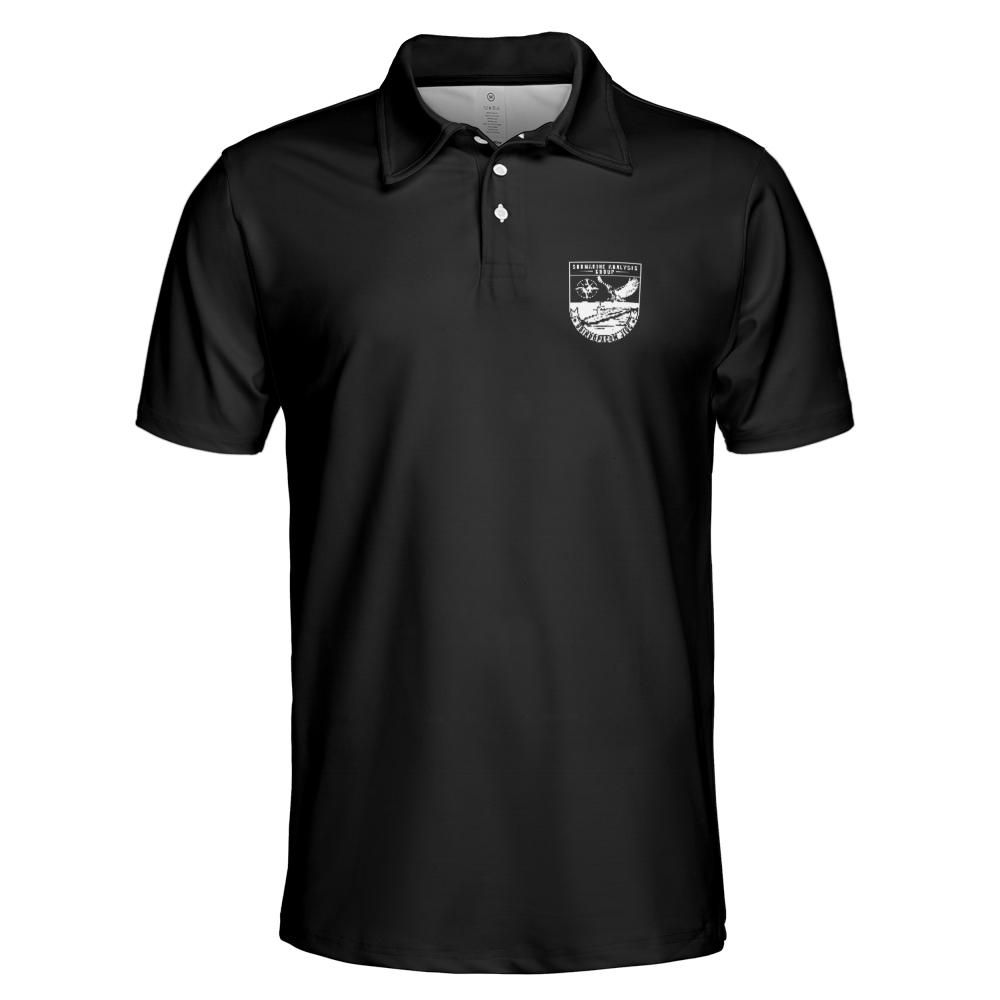 Black SAG Performance Collared Shirt