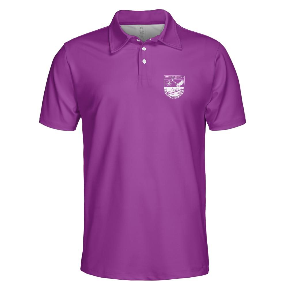Purple SAG Performance Collared Shirt