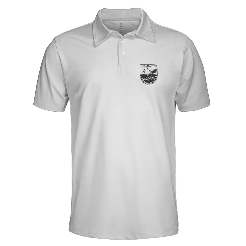 White Gradient SAG Perfomance Collared Shirt