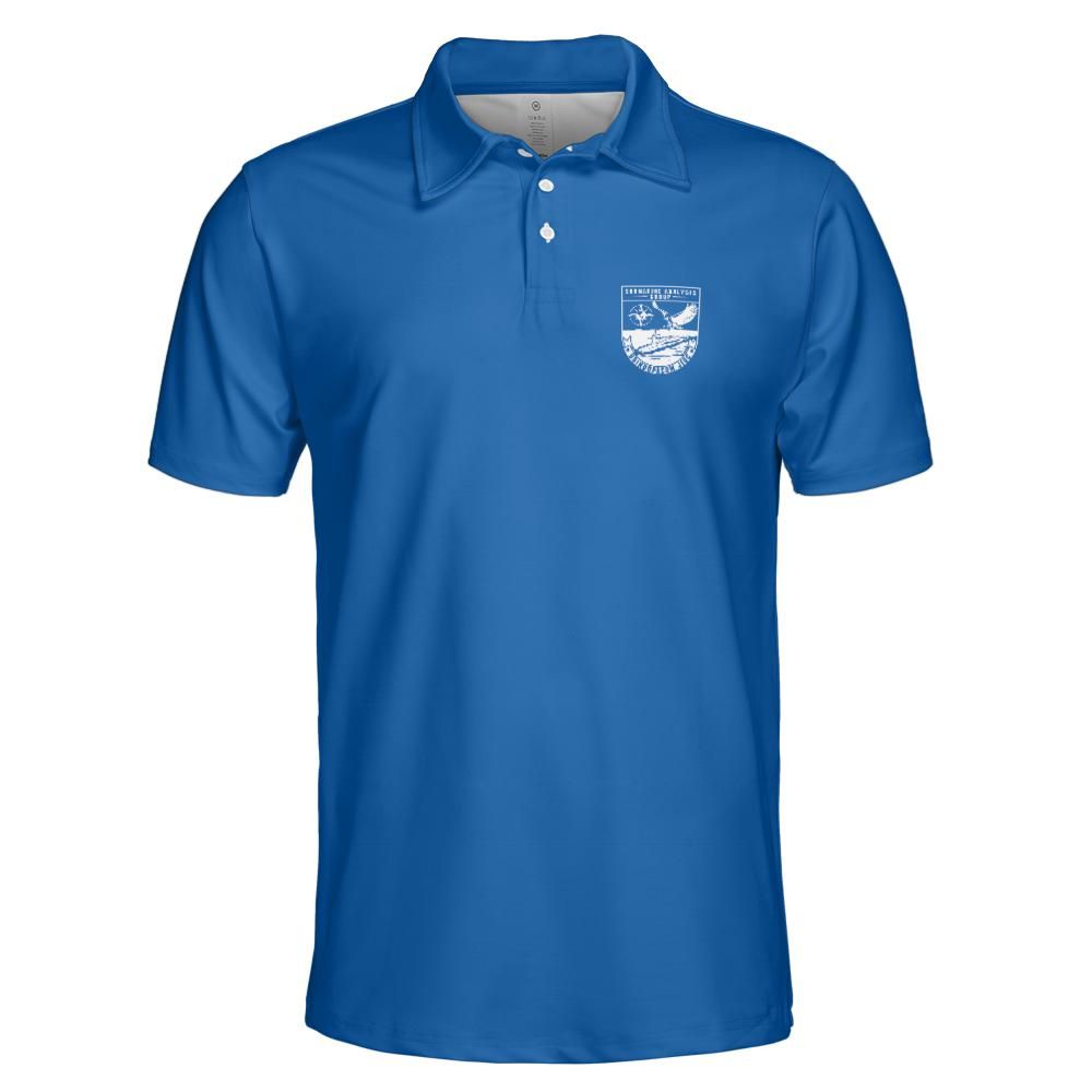Blue SAG Performance Collared Shirt
