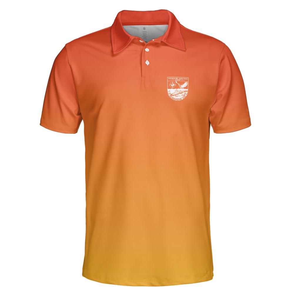 Red Orange Gradient SAG Perfomance Collared Shirt