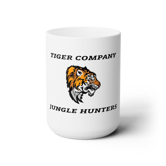 25ID Tiger Company White Ceramic Mug 15oz