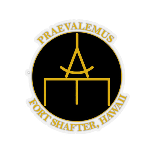 USARPAC, 5th Engineer Detachment, Geospatial Planning Cell Black "Praevalemus" Sticker