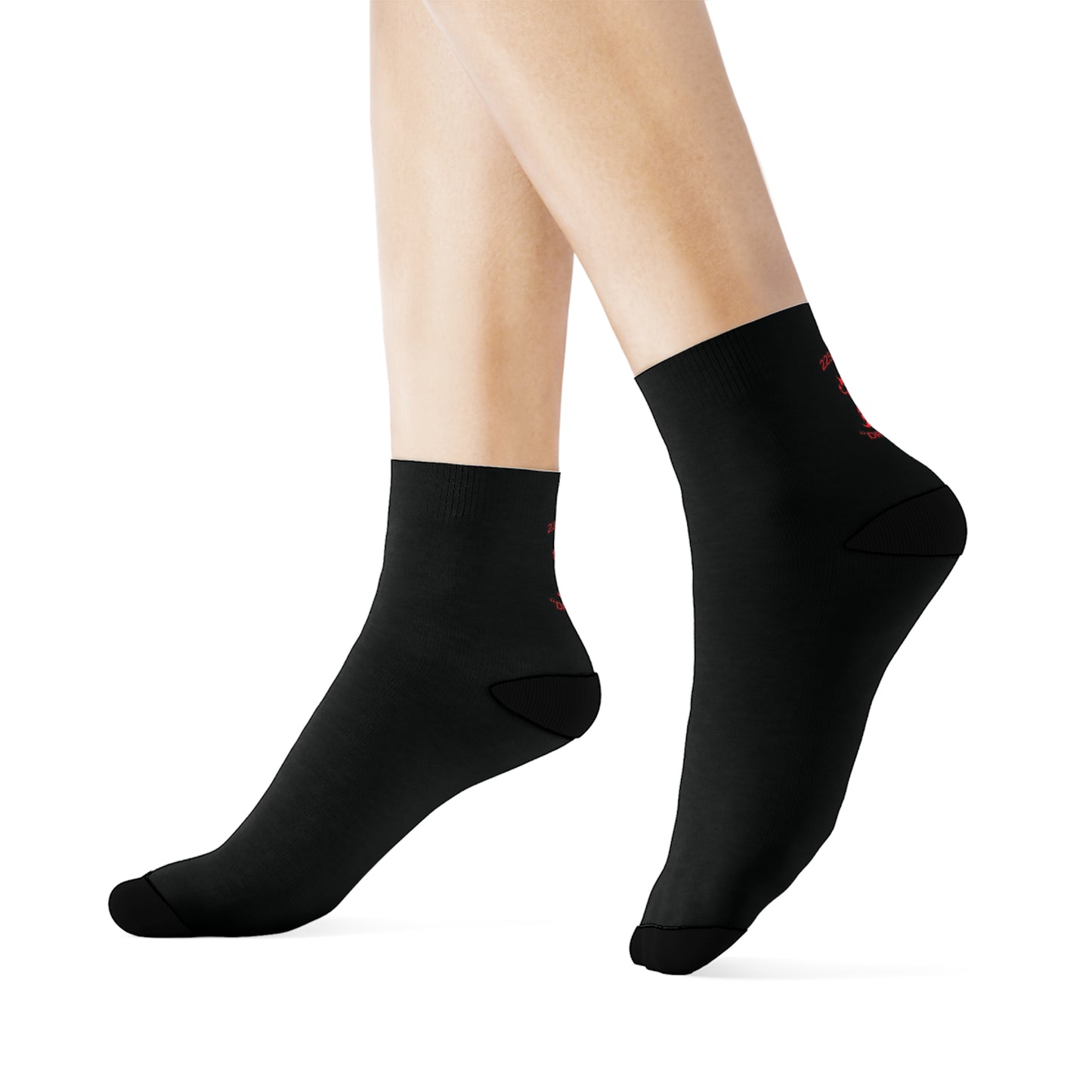 225th BSB "Dragons" Black Ankle Socks