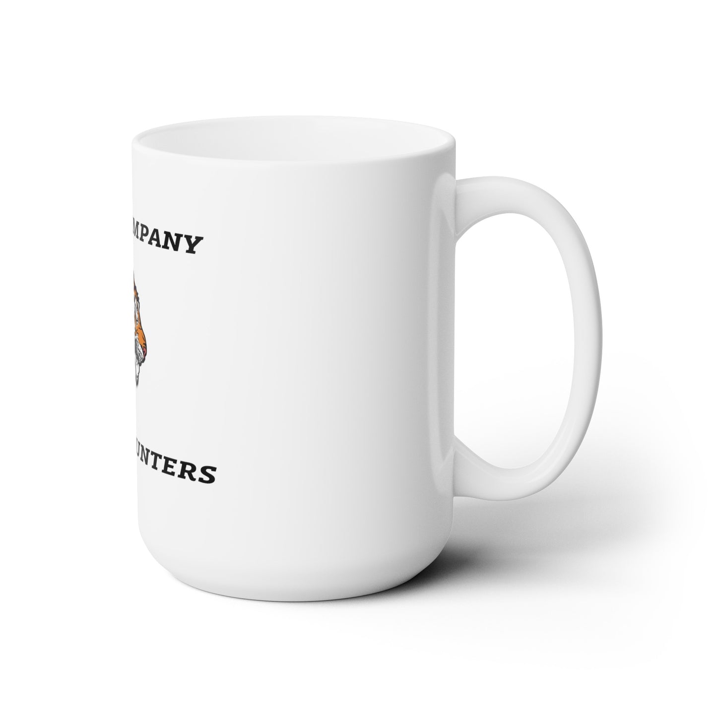 25ID Tiger Company White Ceramic Mug 15oz