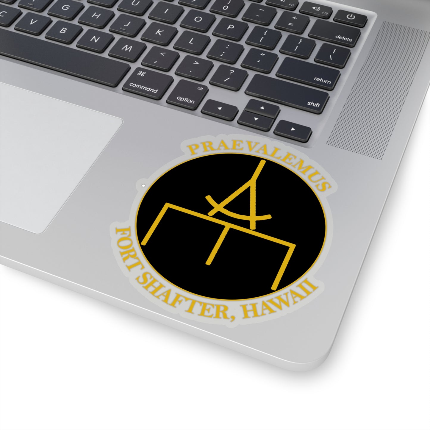 USARPAC, 5th Engineer Detachment, Geospatial Planning Cell Black "Praevalemus" Sticker