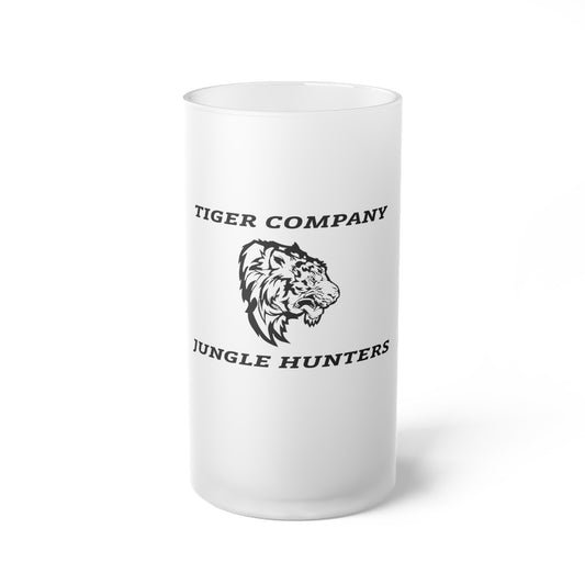 25ID Tiger Company C / 1-21 IN Blackout Frosted Glass Mug 16oz