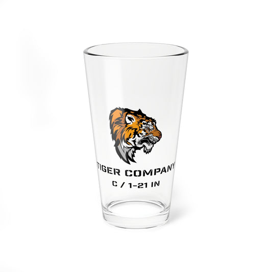 25ID Tiger Company C / 1-21 IN 16oz Glass