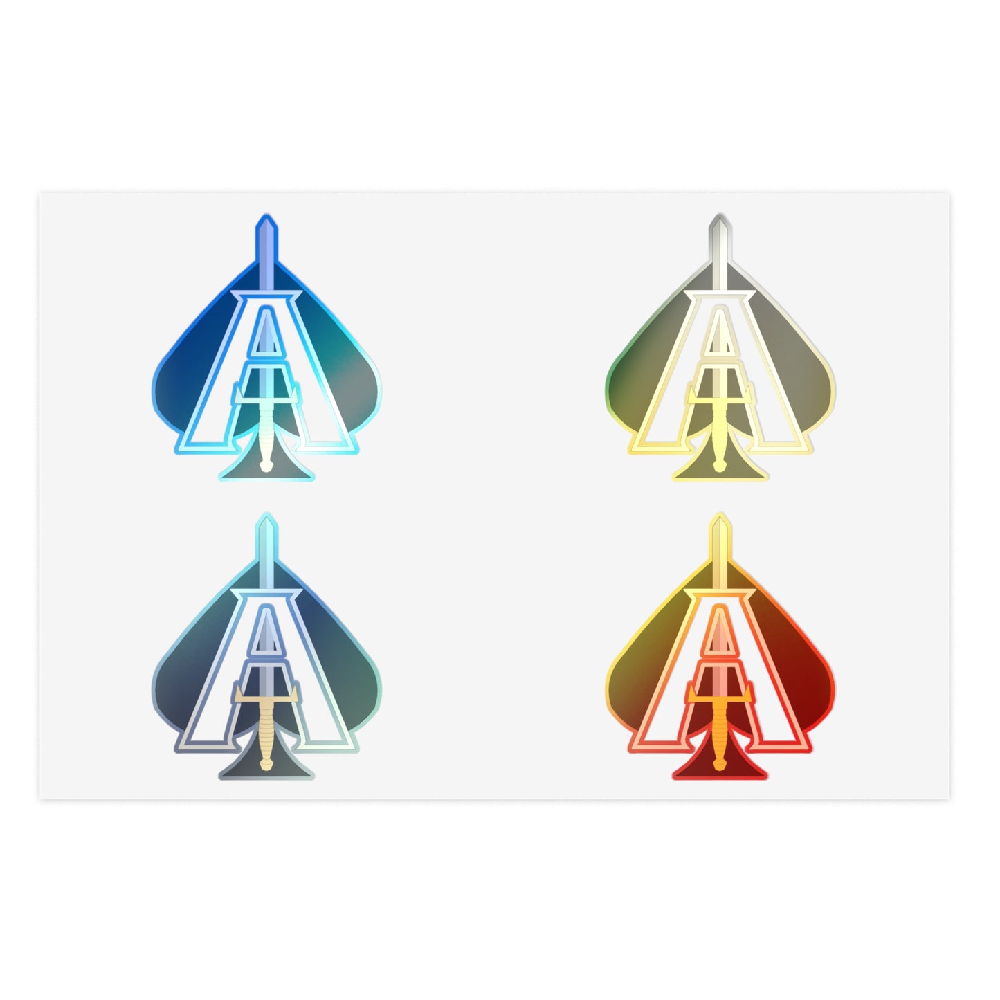 JCU Best Troop Spade 4pc Sticker Sheet