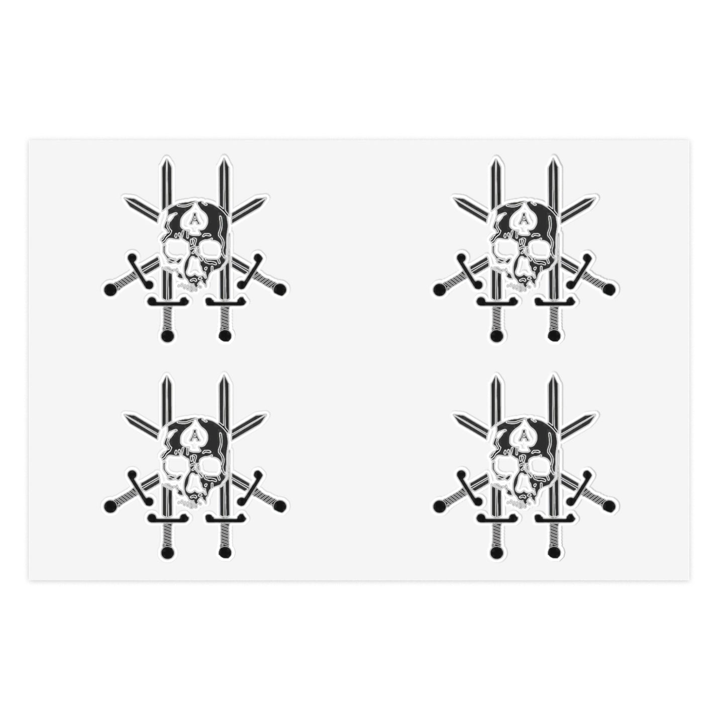 JCU Best Troop Skull 4pc Sticker Sheet