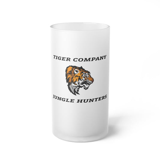 25ID Tiger Company Frosted Glass Mug 16oz