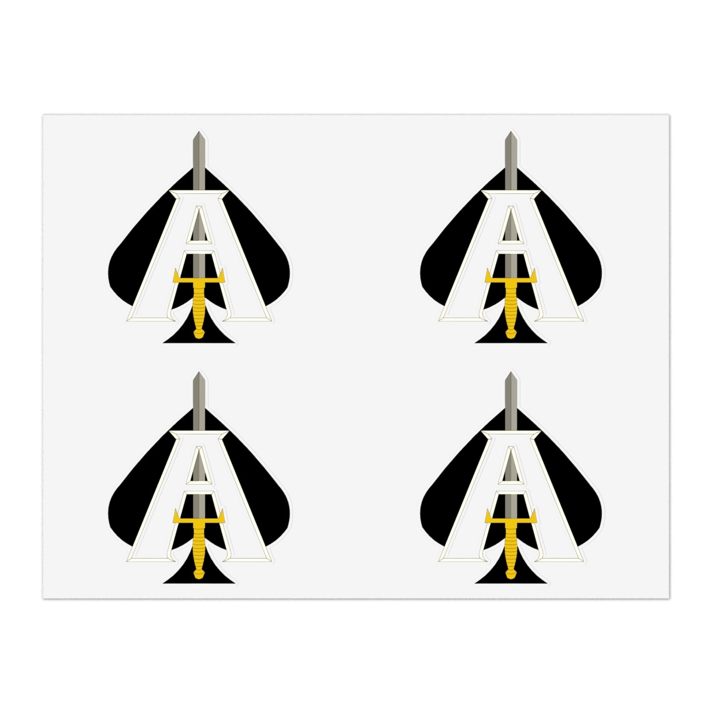 JCU Best Troop Spade 4pc Sticker Sheet