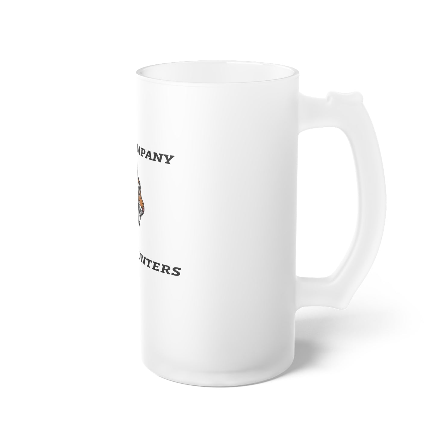25ID Tiger Company Frosted Glass Mug 16oz
