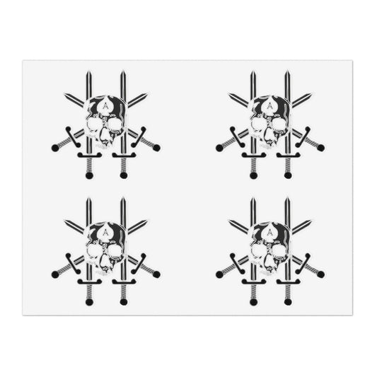 JCU Best Troop Skull 4pc Sticker Sheet