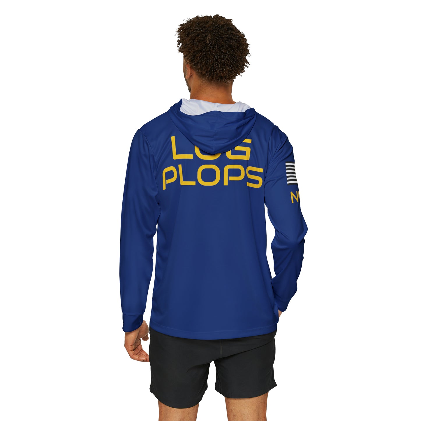 N40, PACFLT LOG PLOPS Blue Water UPF 50+ Hoodie