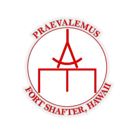 USARPAC, 5th Engineer Detachment, Geospatial Planning Cell Red "Praevalemus" Sticker