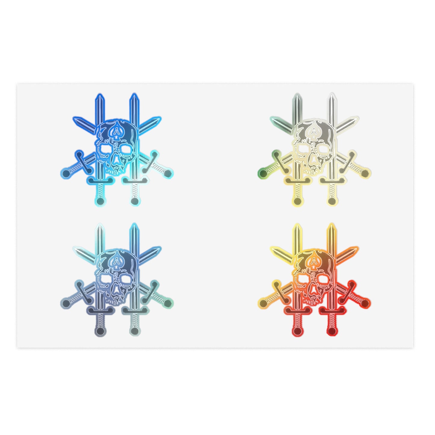 JCU Best Troop Skull 4pc Sticker Sheet