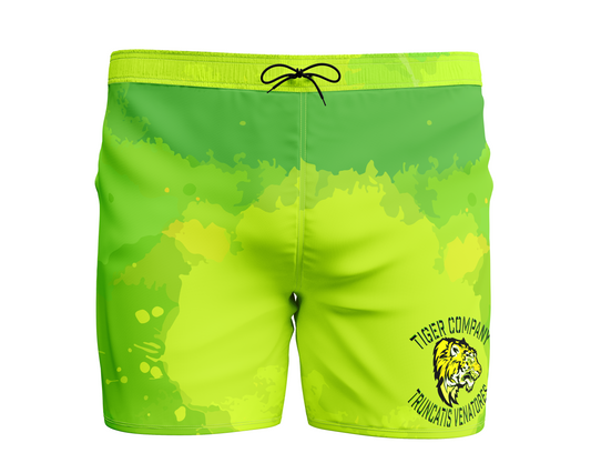 25ID Tiger Company "Truncatis Venatores" Makamae Swim Trunks