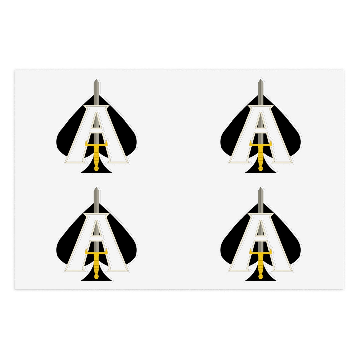 JCU Best Troop Spade 4pc Sticker Sheet