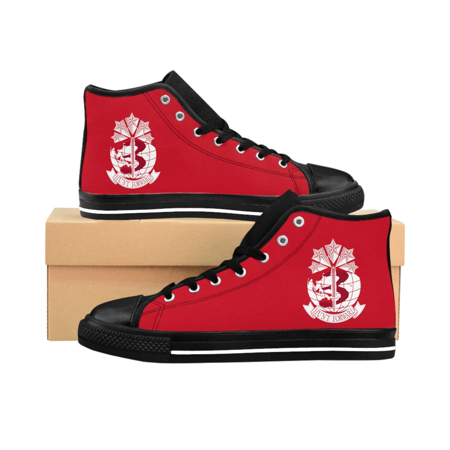 Red 3MDTF INDOPACOM Hunt Forward High Tops