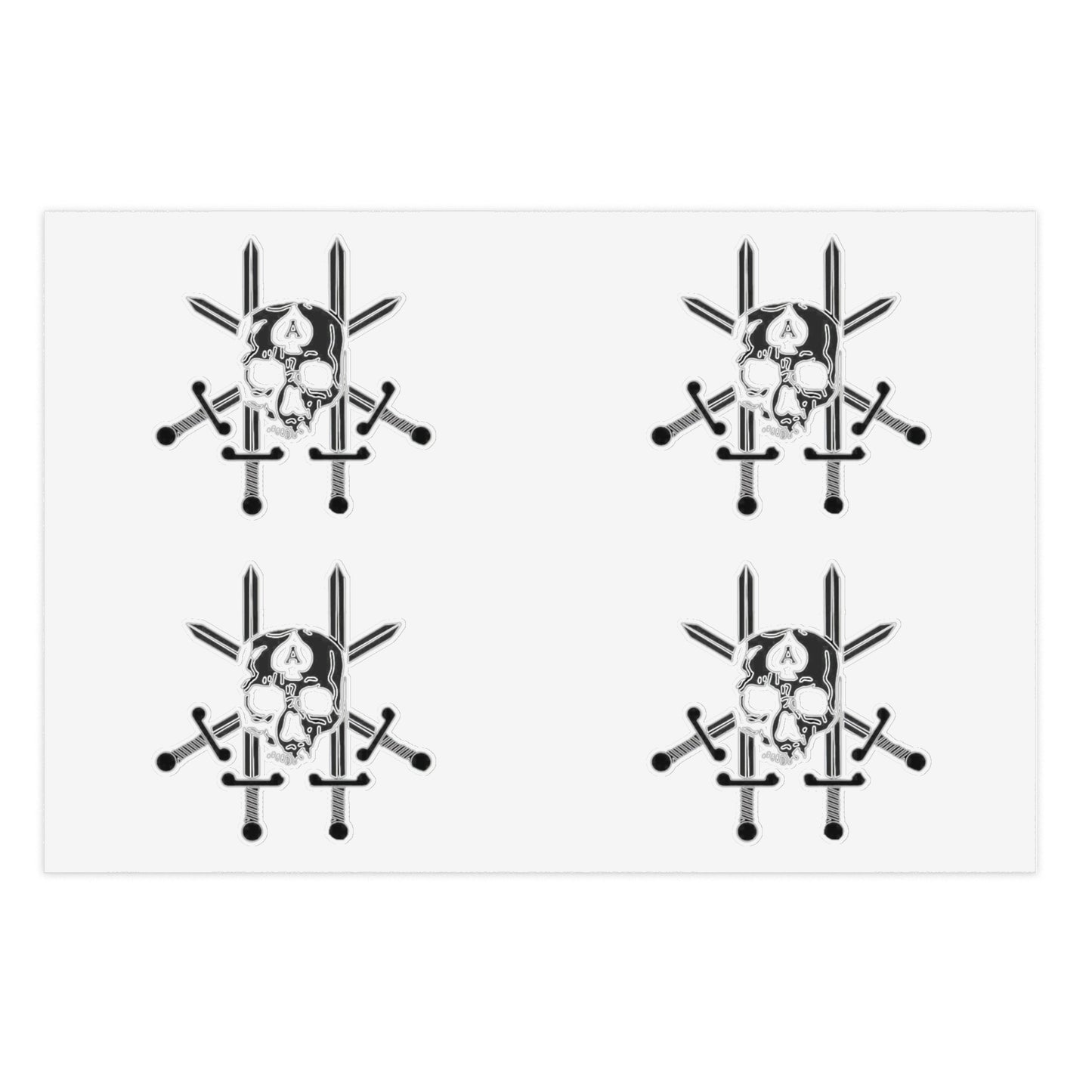 JCU Best Troop Skull 4pc Sticker Sheet