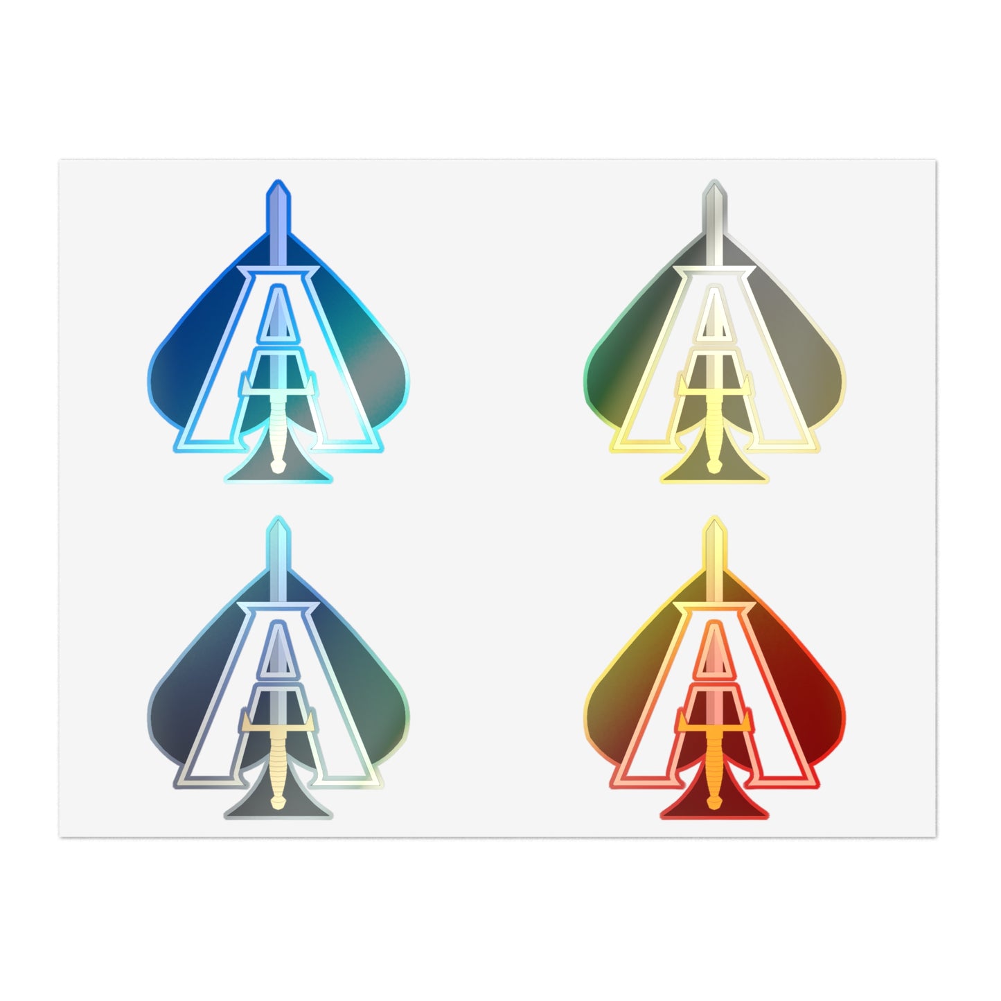 JCU Best Troop Spade 4pc Sticker Sheet