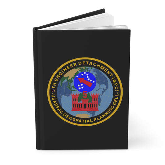 5th Engineer Detachment, Geospatial Planning Cell All Black Hardcover Leader Book