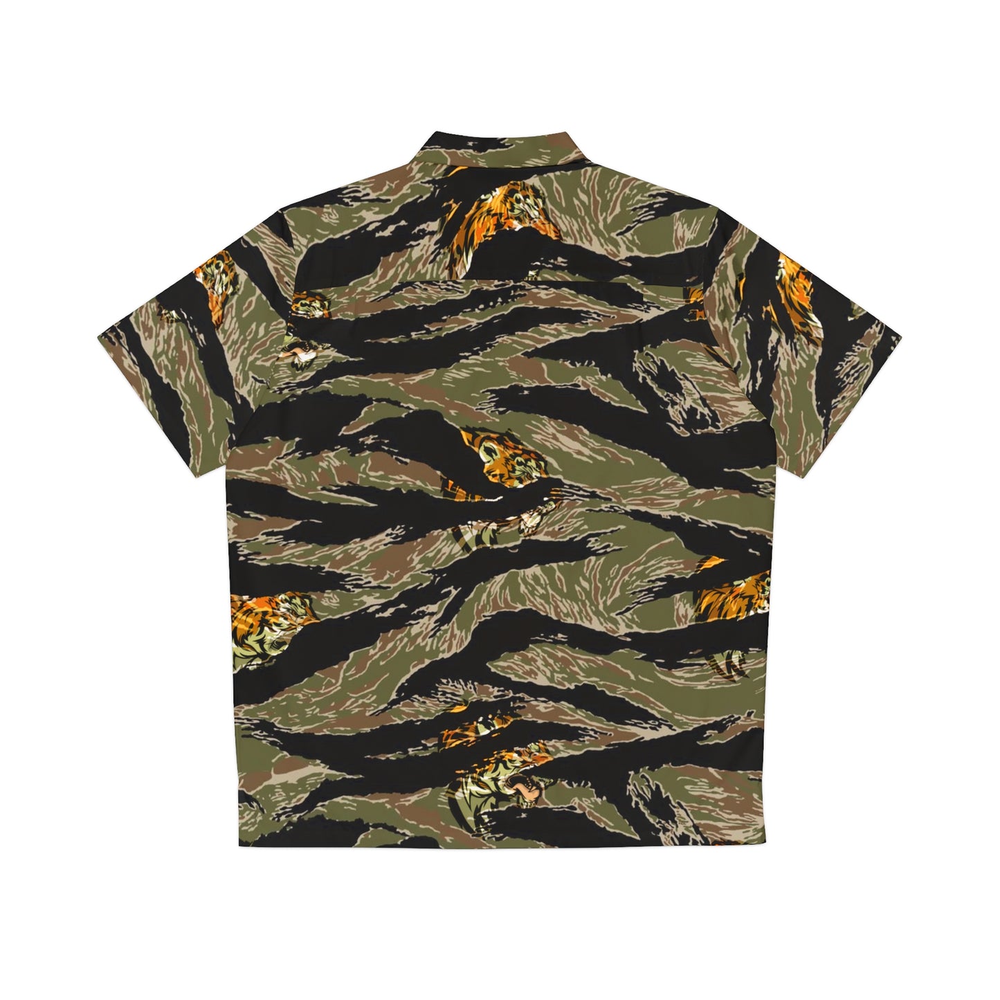 25ID Tiger Company Vietnam Green Hawaiian Shirt