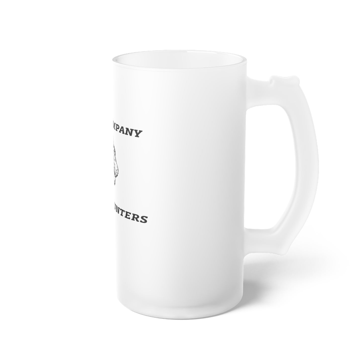 25ID Tiger Company C / 1-21 IN Blackout Frosted Glass Mug 16oz