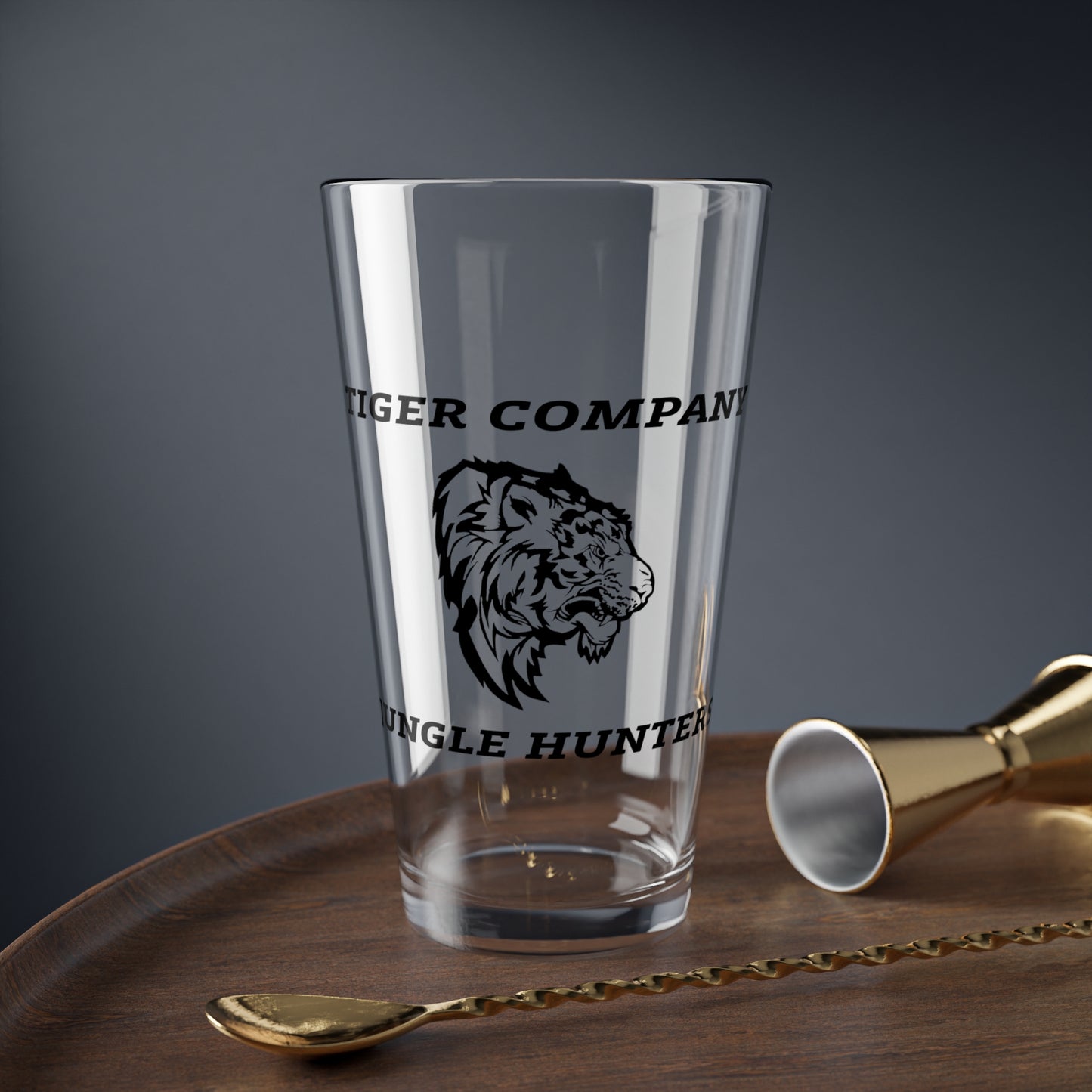 25ID Tiger Company Jungle Hunters Blackout Glass 16oz